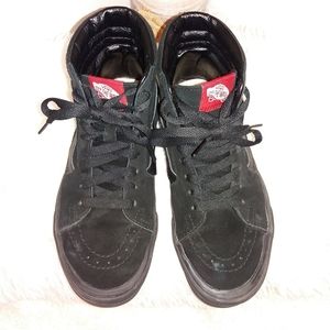 Vans Sk8 Hi Black Suede High Tops